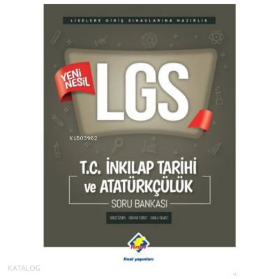 LGS T.C. İnkılap Tarihi ve Atatürkçülük Soru Bankası