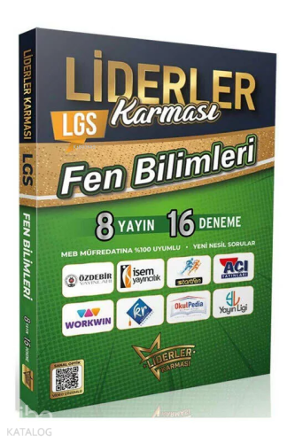 Liderler Karması LGS Fen Bilimleri Denemeleri 8 Yayın 16 Deneme