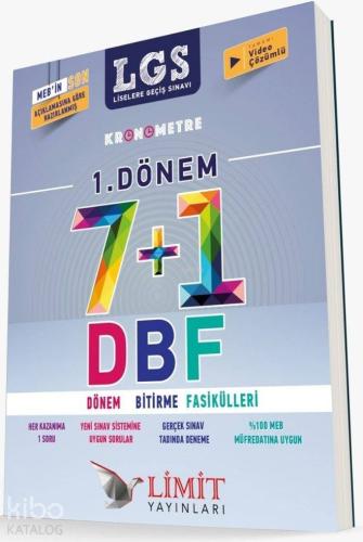 Limit Yayınları 8. Sınıf 1. Dönem LGS Kronometre 7 + 1 DBF Dönem Bitir