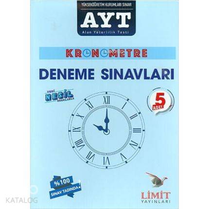 Limit Yayınları AYT Kronometre Deneme Sınavları 5 Adet Limit
