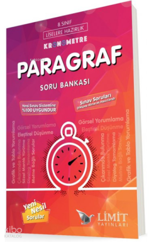 Limit Yayınları Limit 8.Sınıf Kronometre Paragraf Soru Bankası