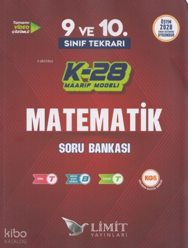 Limit Yayınları TYT 9. ve 10. Sınıf Tekrarı Matematik Soru Bankası