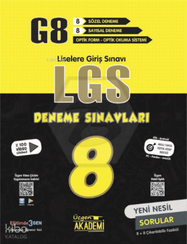 Lise Giriş Sınavları İçin - G8 Deneme Sınavları (Sözel - Sayısal)