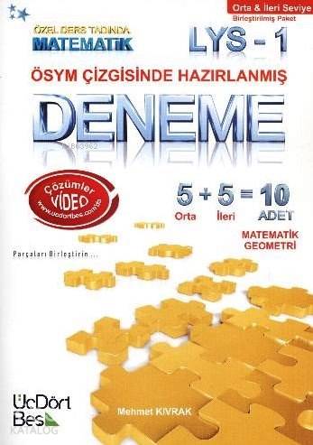 LYS 1 Matematik - Geometri Orta-İleri Seviye 10 Deneme; ÖSYM Çizgisind