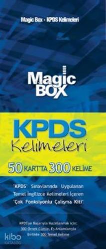 Magic Box KPDS Kelimeleri; 50 Kartta 300 Kelime