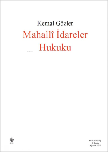Mahalli İdareler Hukuku - Kitapiks.com