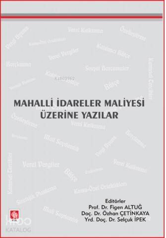 Mahalli İdareler Maliyesi Üzerine Yazılar
