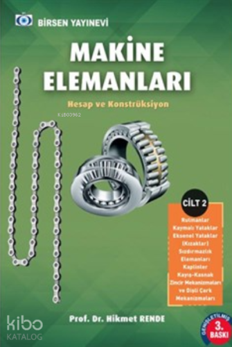 Makine Elemanları Cilt - 2 ;Hesap ve Konstrüksiyon