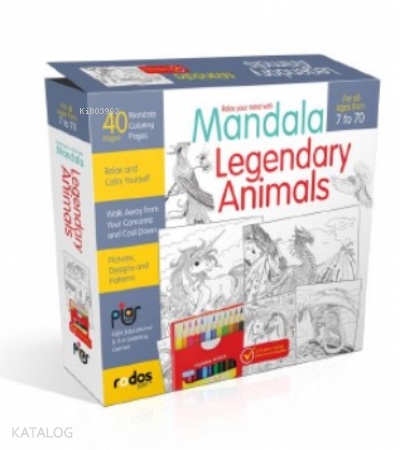 Mandala, Legandary Animals - For All Ages From 7 To 70 - A12-piece-col