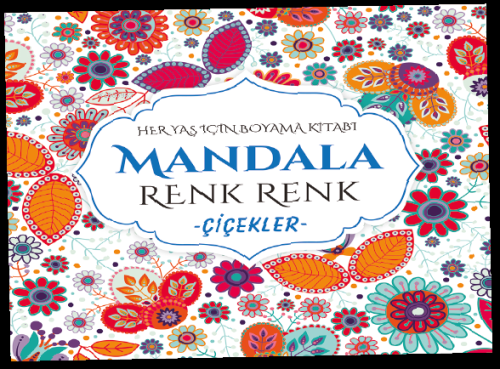 Mandala Renk Renk Çiçekler