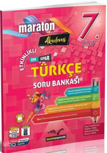 Maraton Yayıncılık Maraton Akademi 7.Sınıf Etkinlikli Türkçe Soru Bank