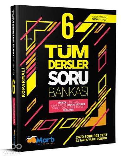 Martı Yayınları 6. Sınıf Tüm Dersler Soru Bankası Martı