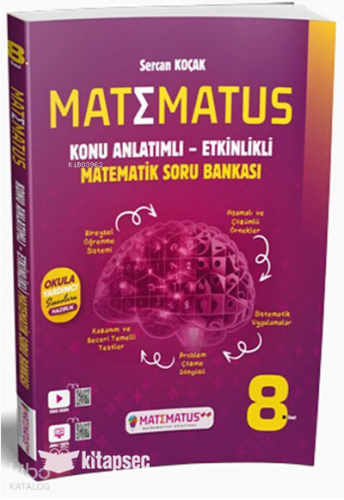 Matematus 8. Sınıf Matematik Konu Anlatımlı Etkinlikli Soru Bankası