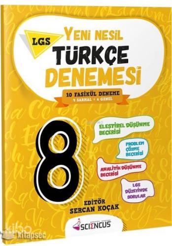 Matematus Yayınları 8. Sınıf LGS Yeni Nesil Türkçe Denemesi Matematus 