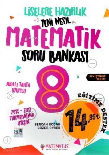 Matematus Yayınları 8. Sınıf Matematik Yeni Nesil Soru Bankası Matematus