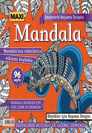 Maxi Mandala Desenlerle Boyama Terapisi 10