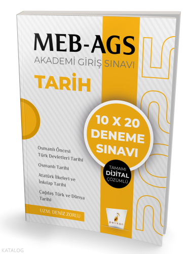 MEB - AGS Hazırlık Tarih 10x20 Tamamı Dijital Çözümlü Deneme Sınavı