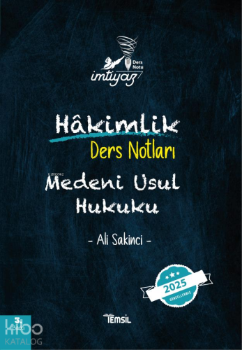 Medeni Usul Hukuku;Hakimlik Ders Notları
