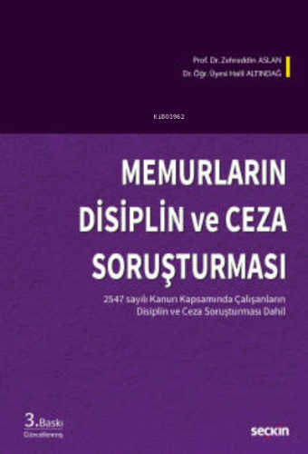 Memurların Disiplin ve Ceza Soruşturması - Kitapiks.com