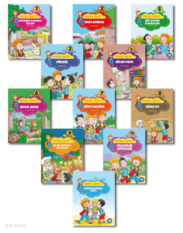 Meraklı Eymen Hikaye Seti (10 Kitap + Değerlendirme Soruları)