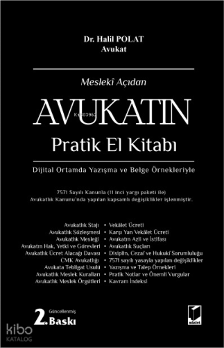 Mesleki Açıdan Avukatın Pratik El Kitabı (Ciltli)