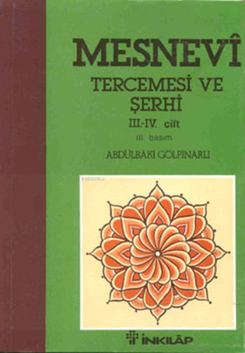 Mesnevi Tercemesi ve Şerhi 3-4 - Kitapiks.com