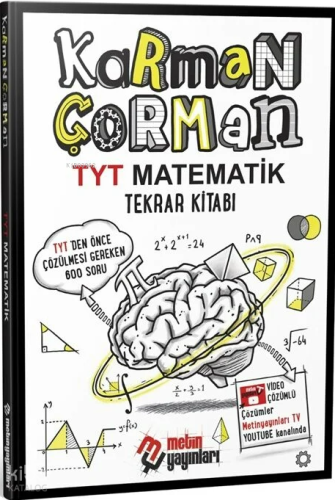 Metin Yayınları YKS TYT Matematik Karman Çorman Tekrar Kitabı Çözümlü
