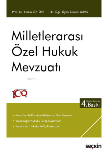 Milletlerarası Özel Hukuk Mevzuatı - Kitapiks.com