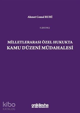 Milletlerarası Özel Hukukta Kamu Düzeni Müdahalesi