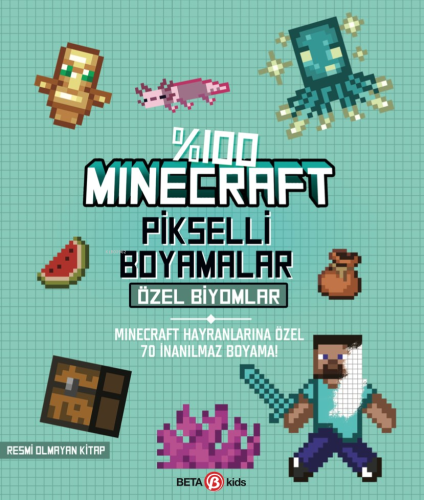 Minecraft Pikselli Boyama – Özel Biyomlar - Kitapiks.com