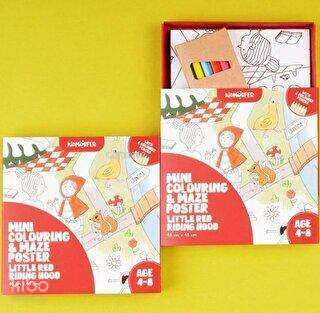 Mini Colouring&Maze Poster Little Red Riding Hood
