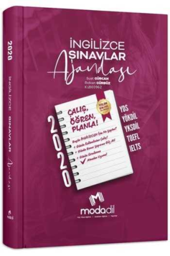 Modadil Yayınları İngilizce Sınavlar Ajandası - Kitapiks.com