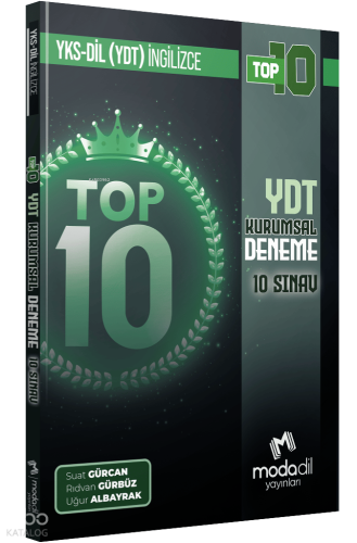 Modadil Yayınları YKSDİL (YDT) - Top 10 - Kurumsal Deneme - 10 Sınav