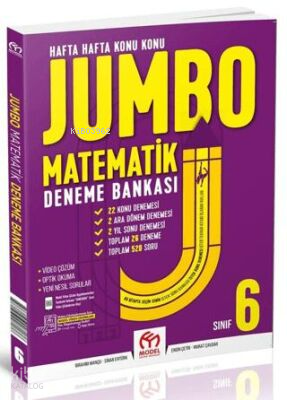 Model Eğitim Yayıncılık 6. Sınıf Jumbo Matematik Deneme Bankası