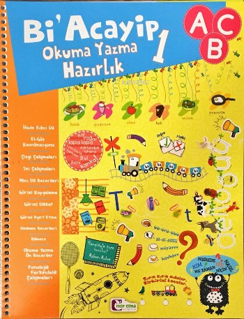 Mor Elma Bi Acayip Okuma Yazmaya Hazırlık 1 - Kitapiks.com