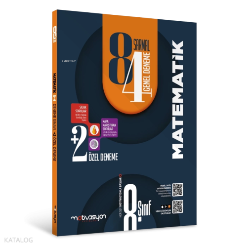 Motivasyon Yayınevi 8.Sınıf 12'li Matematik Denemeleri(8 Sarmal-4 Genel+2 Özel Deneme)