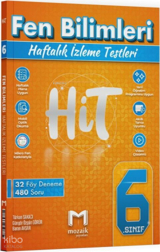Mozaik Yayınları 6. Sınıf Fen Bilimleri HİT 32 Deneme