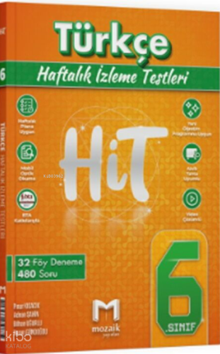 Mozaik Yayınları 6. Sınıf Türkçe HİT 32 Deneme