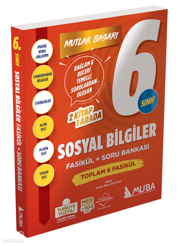 Muba 6. Sınıf Sosyal Bilgiler Fasikül + Soru Bankası