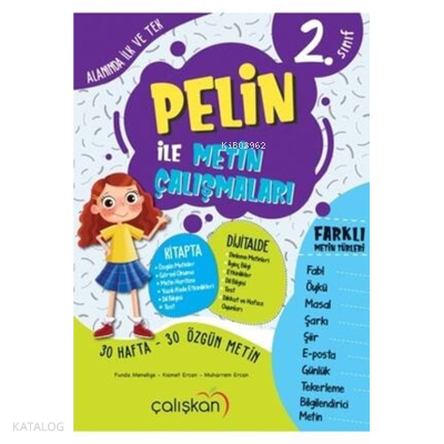 Mucit Yayınları 2. Sınıf Pelin ile Metin Çalışmaları - MA