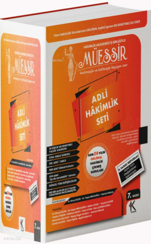 Müessir Adli Hakimlik Çıkmış Soru Bankası
