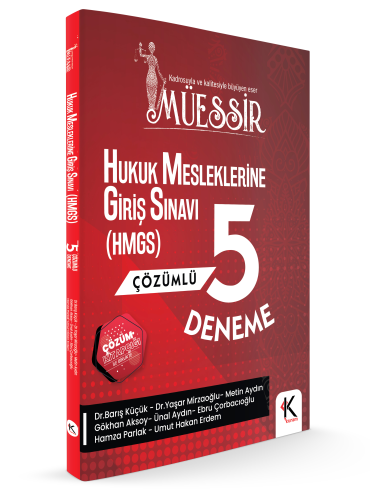 Müessir Hukuk Mesleklerine Giriş Sınavına (HMGS) Çözümlü 5 Deneme