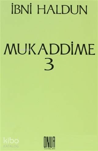 Mukaddime Cilt: 3