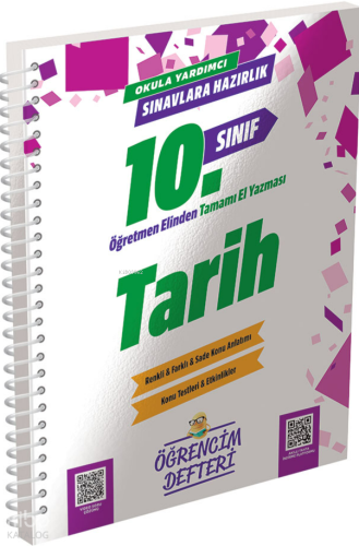 Murat Yayınları 10.Sınıf Tarih Öğrencim Defteri