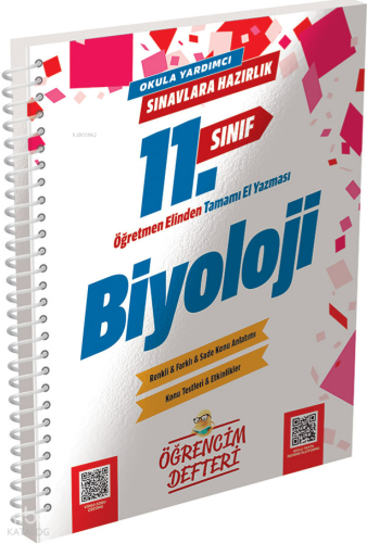 Murat Yayınları 11.Sınıf Biyoloji Öğrencim Defteri