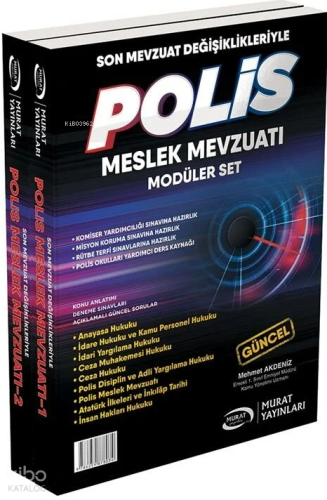 Murat Yayınları 2026 Polis Meslek Mevzuatı Komiser Yardımcılığı Misyon Koruma ve Rütbe Terfi Konu Anlatımlı Set
