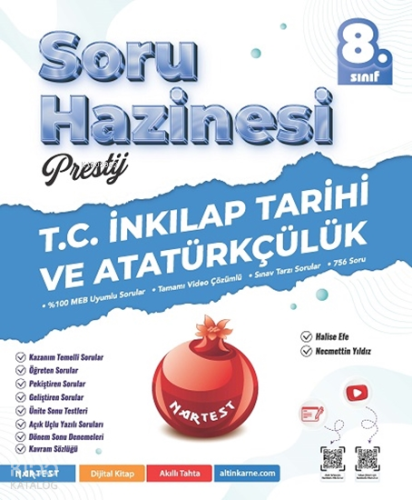 Nartest 8. Sınıf Prestij T.C. İnkılap Tarihi ve Atatürkçülük Soru Hazinesi