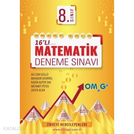 Nartest Yayınları 8. Sınıf Omage Matematik 16 lı Gold Deneme Sınavı Na