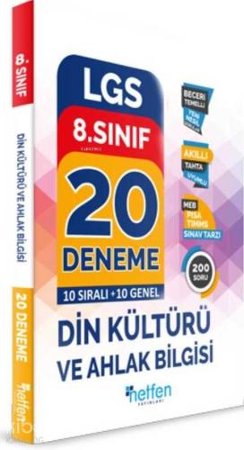 Netfen Yayınları 8. Sınıf LGS Din Kültürü ve Ahlak Bilgisi 20 Deneme Netfen 