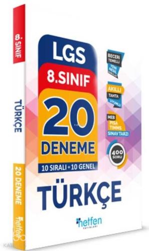 Netfen Yayınları 8. Sınıf LGS Türkçe 20 Deneme Netfen 